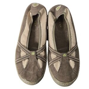 Terrasoles Womens Echo Crossband Mary Jane Shoes Size 10 Comfort Earthy‎ Neutral